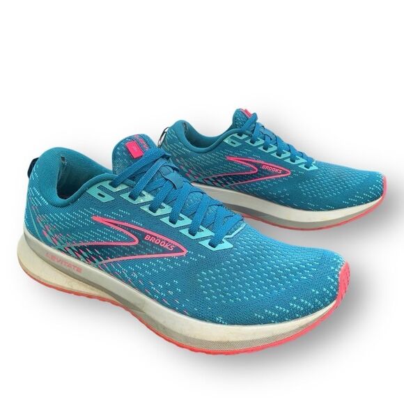 Brooks Women’s Levitate-5 Running Shoes Blue Pink Trainers Sneakers Size 9.5 - Picture 9 of 13